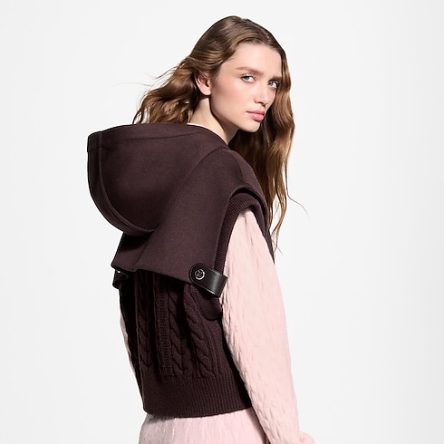 Knit Insert Zip-Up Gilet in Kobiety's Odzież Płaszcze i kurtki collections by Louis Vuitton (Powiększenie produktu)