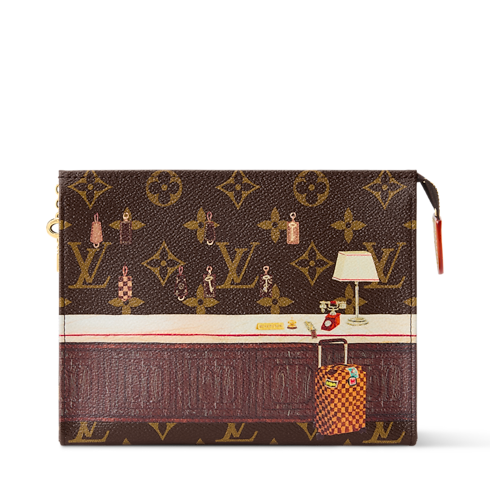 Kosmetyczka Poche Toilette Płótno Monogram in Kobiety's Podróże Akcesoria podróżne collections by Louis Vuitton (Powiększenie produktu)