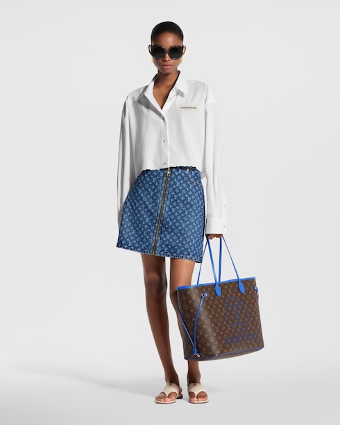 Broderie Trim Cropped Shirt in Women's Ready-to-Wear Tops collections by Louis Vuitton