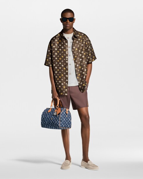 Monogram Printed Short-Sleeved Silk Shirt in Men's Ready to Wear Shirts collections by Louis Vuitton