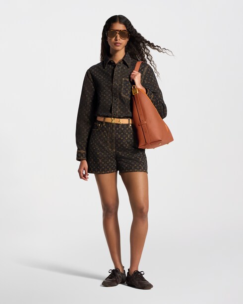 Monogram Denim Hemd Damen Ready to Wear Tops | LOUIS VUITTON