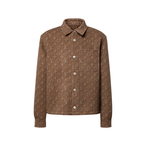 Koszula Monogram Double Face Overshirt in Mężczyźni's Odzież Odzież collections by Louis Vuitton (Powiększenie produktu)