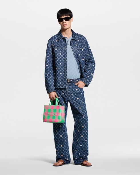 Monogram Embroidered Denim Overshirt in Men's Ready-to-Wear Outerwear and Coats collections by Louis Vuitton