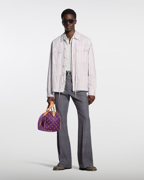 Surchemise à rayures Nouveautés Homme Défilé Printemps-Été 2026 | LOUIS VUITTON