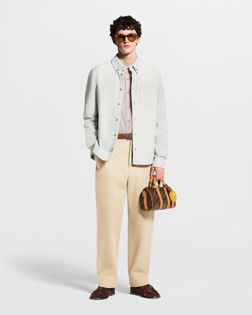 Leather Mix Overshirt in Men's Ready to Wear Outerwear and Coats collections by Louis Vuitton