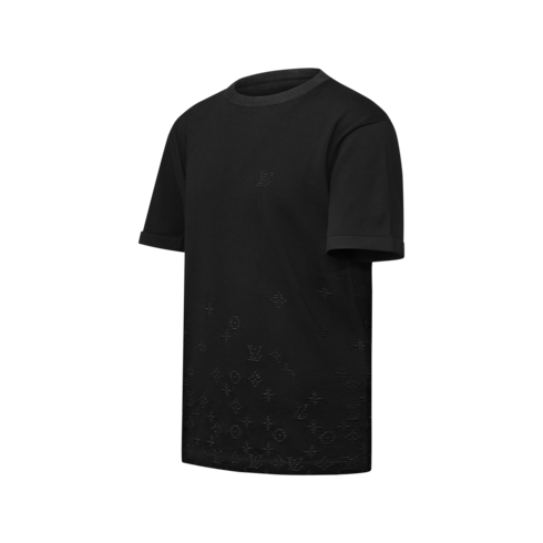 Koszulka Gradient Signature Jacquard Short-Sleeved Crewneck in Mężczyźni's Odzież Dzianiny i bluzy collections by Louis Vuitton (Powiększenie produktu)