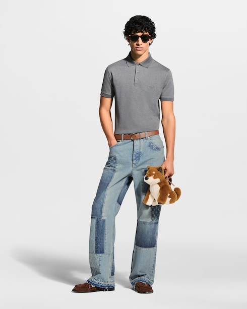 Short-Sleeved Signature Polo Shirt in Men's Ready to Wear T-shirts and Polos collections by Louis Vuitton