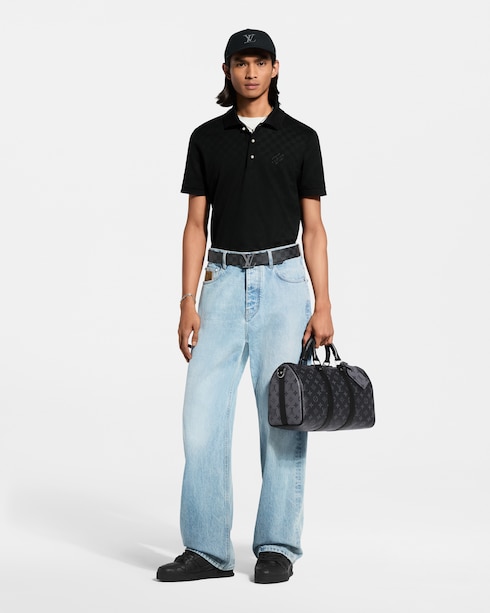 Damier Signature Polo Shirt in New's For Men The Latest collections by Louis Vuitton