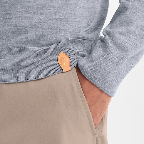 Koszulka polo z wełny, jedwabiu i kaszmiru z długim rękawem in Mężczyźni's Odzież Odzież collections by Louis Vuitton (Powiększenie produktu)