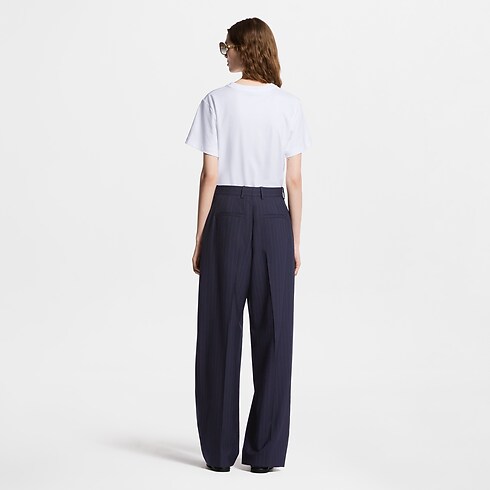 Koszulka z haftowaną sygnaturą in Kobiety's Odzież Tops collections by Louis Vuitton (Powiększenie produktu)