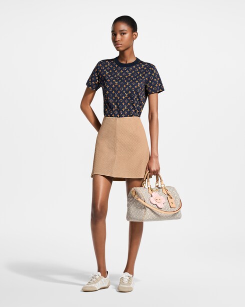 Tee-shirt à imprimé Monogram chrome Femme Prêt-à-porter Hauts | LOUIS VUITTON