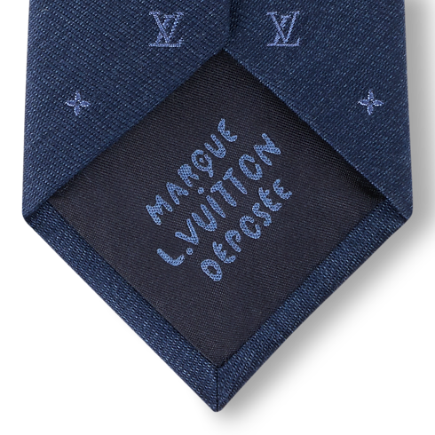Krawat LV Spaced S00 in Mężczyźni's Akcesoria Krawaty collections by Louis Vuitton (Powiększenie produktu)