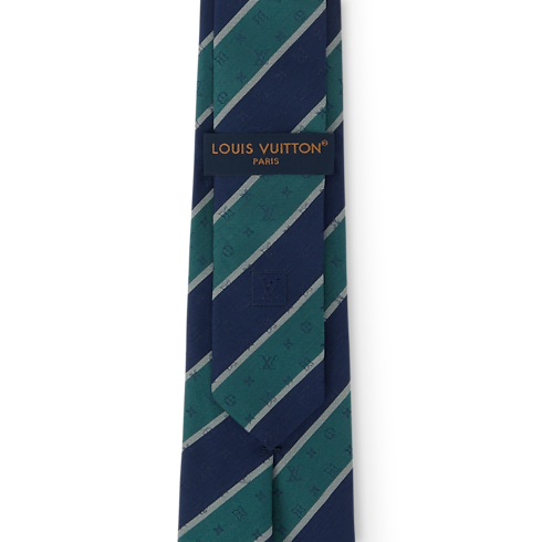 Widok Krawat Monogram Club z tyłu
