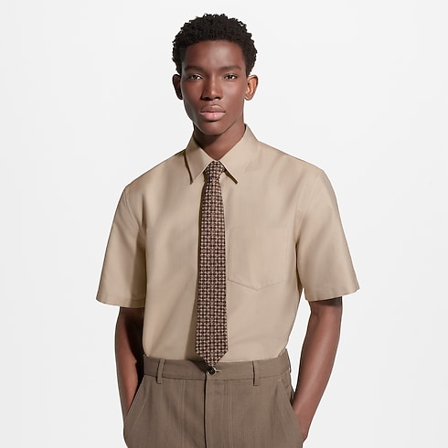 Krawat Monogram Windowpane S00 in Mężczyźni's Akcesoria Wszystkie akcesoria collections by Louis Vuitton (Powiększenie produktu)