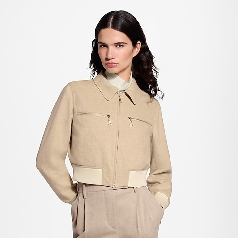 Kurtka Bomberka Dwustronna Flanelowa in Kobiety's Odzież Płaszcze i kurtki collections by Louis Vuitton (Powiększenie produktu)