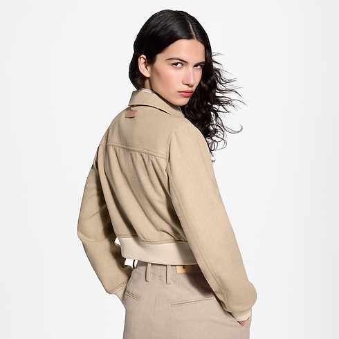 Kurtka Bomberka Dwustronna Flanelowa in Kobiety's Odzież Płaszcze i kurtki collections by Louis Vuitton (Powiększenie produktu)