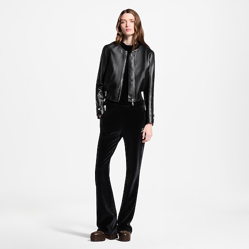 Kurtka Bomberka Skórzana Nanogram Accent in Kobiety's Odzież Płaszcze i kurtki collections by Louis Vuitton (Powiększenie produktu)