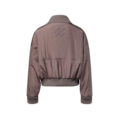 Cable Knit Insert Bomber Jacket in Kobiety's Odzież Płaszcze i kurtki collections by Louis Vuitton (Powiększenie produktu)
