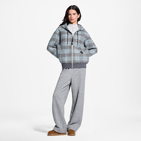 Kurtka Check Tweed z zapięciem na zamek in Kobiety's Odzież Płaszcze i kurtki collections by Louis Vuitton (Powiększenie produktu)