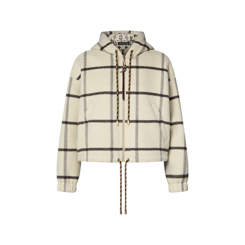 Kurtka Double Face Tartan Zip-Up in Kobiety's Odzież Płaszcze i kurtki collections by Louis Vuitton (Powiększenie produktu)
