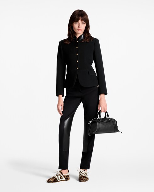 Leather Accent Fitted Jacket in Men's Discontinued Product Obs 10 collections by Louis Vuitton