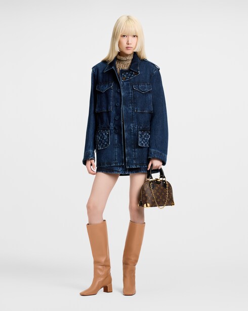 Monogram Accent Raw Denim Safari Jacket in Men's Discontinued Product Obs 12 collections by Louis Vuitton