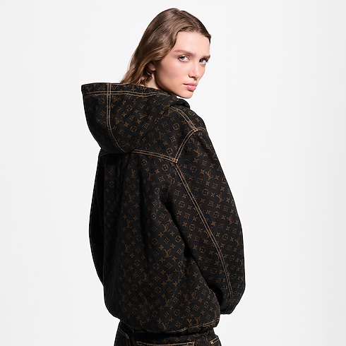 Kurtka Monogram Denim Zip-Up in Kobiety's Odzież Płaszcze i kurtki collections by Louis Vuitton (Powiększenie produktu)