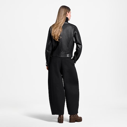Kurtka Ramoneska z Wełnianą Wstawką in Kobiety's Odzież Płaszcze i kurtki collections by Louis Vuitton (Powiększenie produktu)