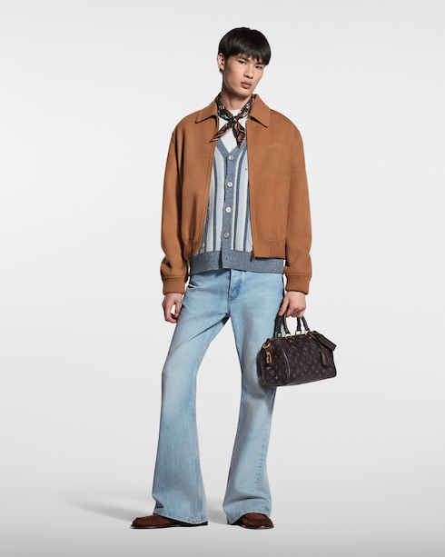 Cazadora en lana de doble cara Novedades Para hombre Desfile Primavera-Verano 2026 | LOUIS VUITTON