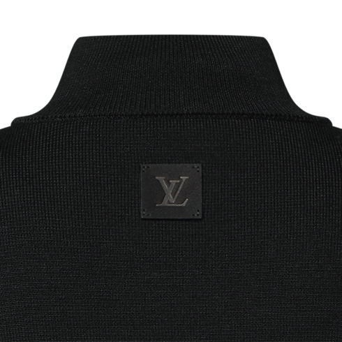 Kurtka z dzianiny ze skórzanymi pasami in Mężczyźni's Odzież Odzież collections by Louis Vuitton (Powiększenie produktu)