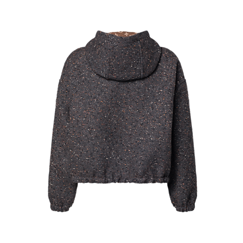 Kurtka z Kapturem Bouclette Tweed in Kobiety's Odzież Płaszcze i kurtki collections by Louis Vuitton (Powiększenie produktu)