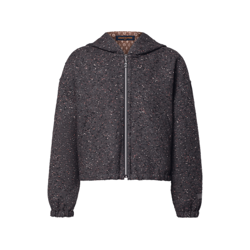 Kurtka z Kapturem Bouclette Tweed in Kobiety's Odzież Płaszcze i kurtki collections by Louis Vuitton (Powiększenie produktu)