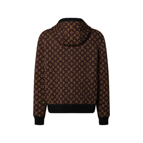 Inny widok Kurtka z kapturem Monogram Reversible Double Face Knitted