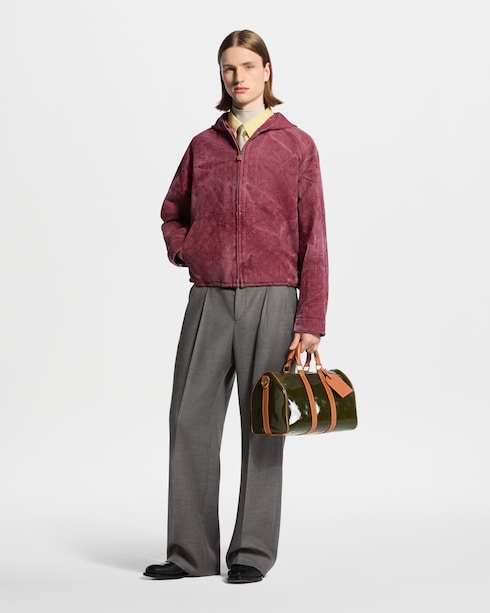 Blouson à capuche en denim jacquard Monogram Homme Prêt-à-porter Pièces en denim | LOUIS VUITTON