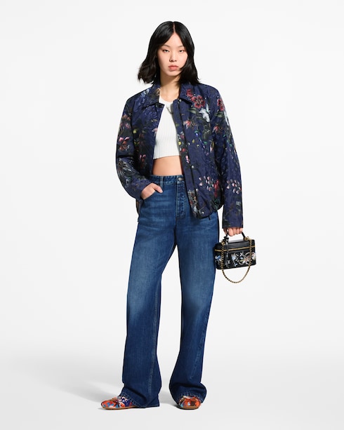 Dark Floral Print Jacket in Women's Ready-to-Wear Coats and Jackets collections by Louis Vuitton