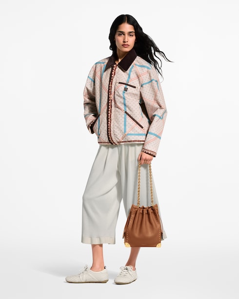 Chaqueta con estampado de baúles Mujer Prêt-à-Porter Abrigos y chaquetas | LOUIS VUITTON