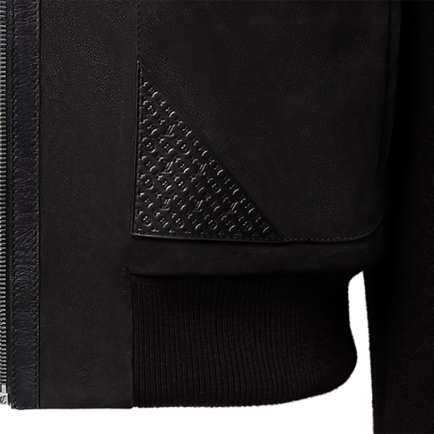 Kurtka ze skóry i wełny in Mężczyźni's Odzież Odzież collections by Louis Vuitton (Powiększenie produktu)