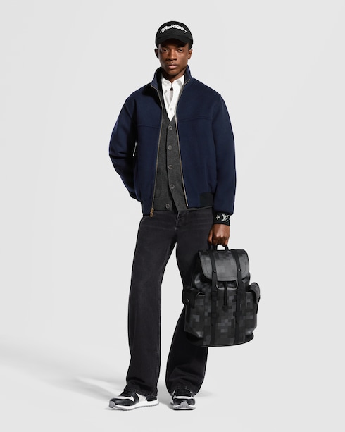 LV Blason Double Face Wool-Silk Blend Reversible Blouson in New's For Men New Formal collections by Louis Vuitton
