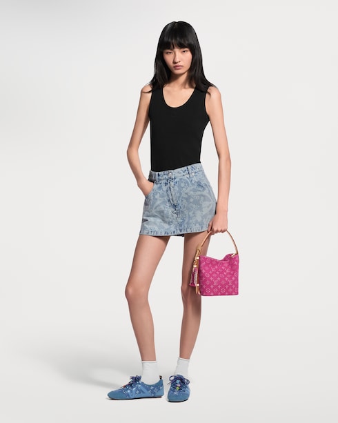 LV Bloom Denim Mini Skirt in Women's Ready-to-Wear Skirts and Shorts collections by Louis Vuitton