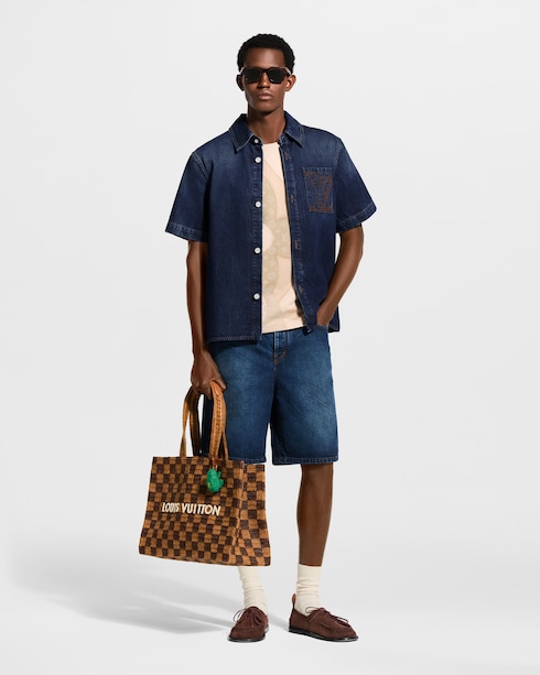 LV Denim Shorts in Men's Ready-to-Wear Denim collections by Louis Vuitton