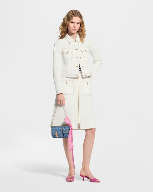 Bandeau LV Denim Stamp BB S00 Donna Accessori Foulard in seta e Bandeaux | LOUIS VUITTON