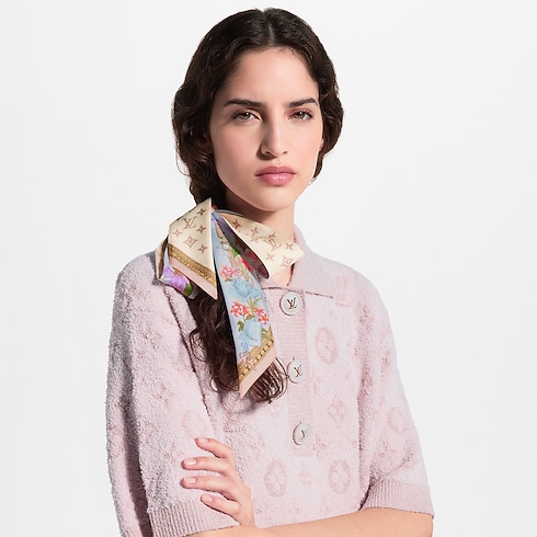 LV En Fleurs BB Bandeau S00 in Kobiety's Akcesoria Jedwabne kwadraty i bandeaux collections by Louis Vuitton (Powiększenie produktu)
