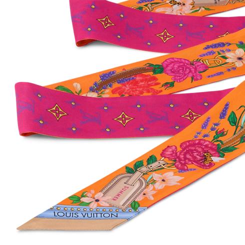 LV En Fleurs BB Bandeau S00 in Kobiety's Akcesoria Jedwabne kwadraty i bandeaux collections by Louis Vuitton (Powiększenie produktu)