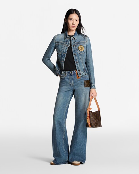 Veste en denim à LV Patch Femme Prêt-à-porter Manteaux et vestes | LOUIS VUITTON
