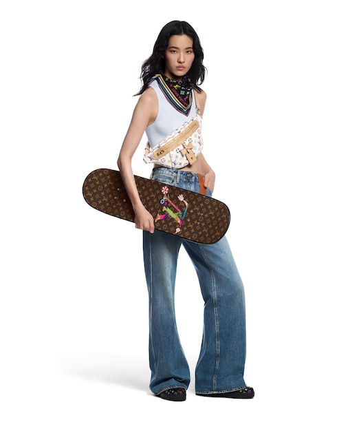 LV x TM Superflat Characters Skateboard in Trunks, Travel and Home's Sport and Games } collections by Louis Vuitton