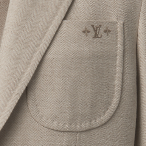 Marynarka Napolitana w żakardowy wzór in Mężczyźni's Odzież Marynarki i kurtki collections by Louis Vuitton (Powiększenie produktu)