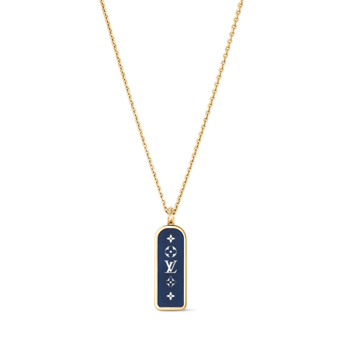Wisiorek Les Gastons Vuitton Designer z żółtego złota i niebieskiego tytanu in Les Extraordinaires's Jewellery Necklaces and Pendants collections by Louis Vuitton