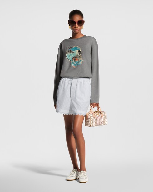 Mermaid Print Long-Sleeved T-Shirt in Women's Ready-to-Wear Tops collections by Louis Vuitton