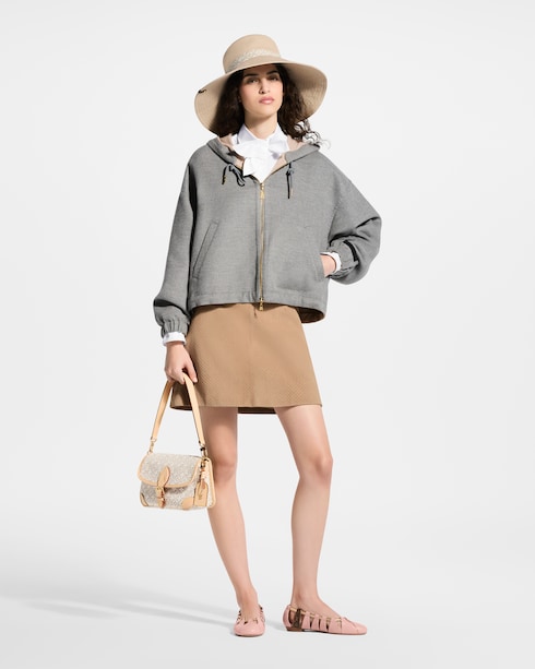 Nanogram Suede Mini Skirt in Women's New In Women } collections by Louis Vuitton