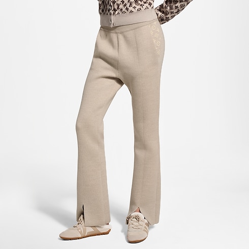 Monogram Accent Split Hem Knit Pants in Kobiety's Odzież Dzianiny collections by Louis Vuitton (Powiększenie produktu)